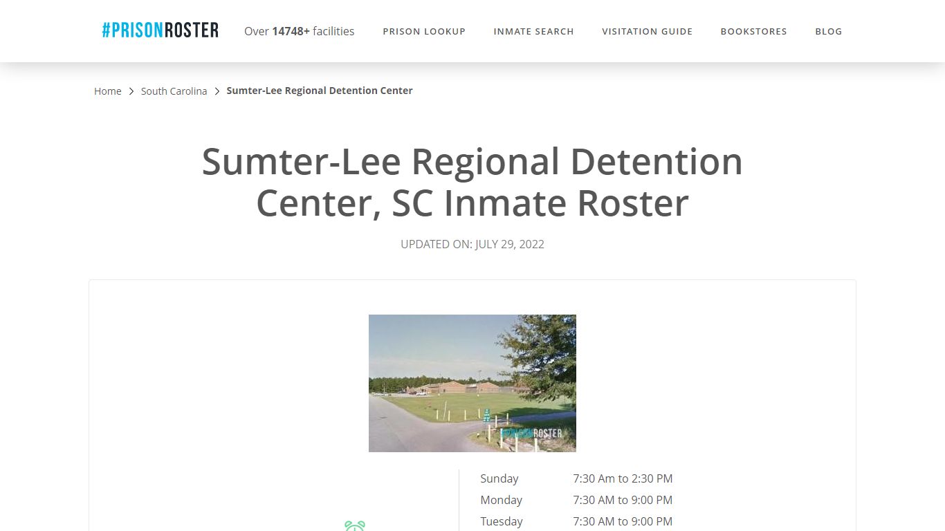 Sumter-Lee Regional Detention Center, SC Inmate Roster - Prisonroster